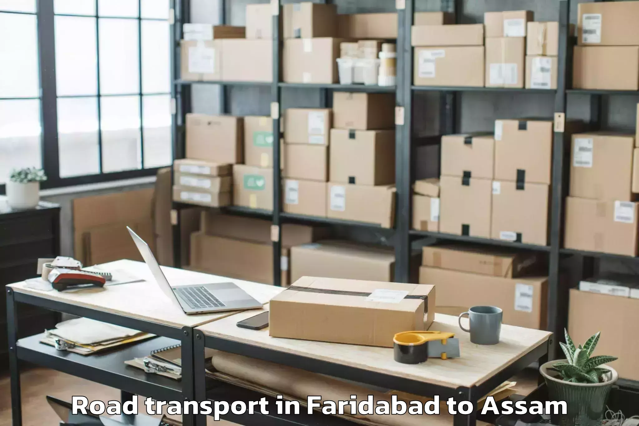 Book Faridabad to Chaparmukh Road Transport